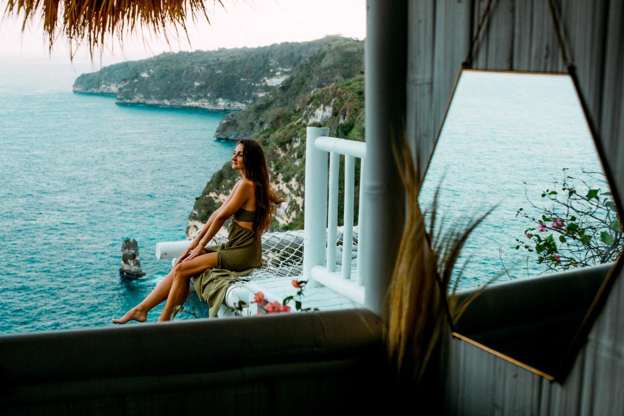 Tropical Glamping Nusa Penida Diamond Beach - Cliff Side Edge Polilit Kültér fotó