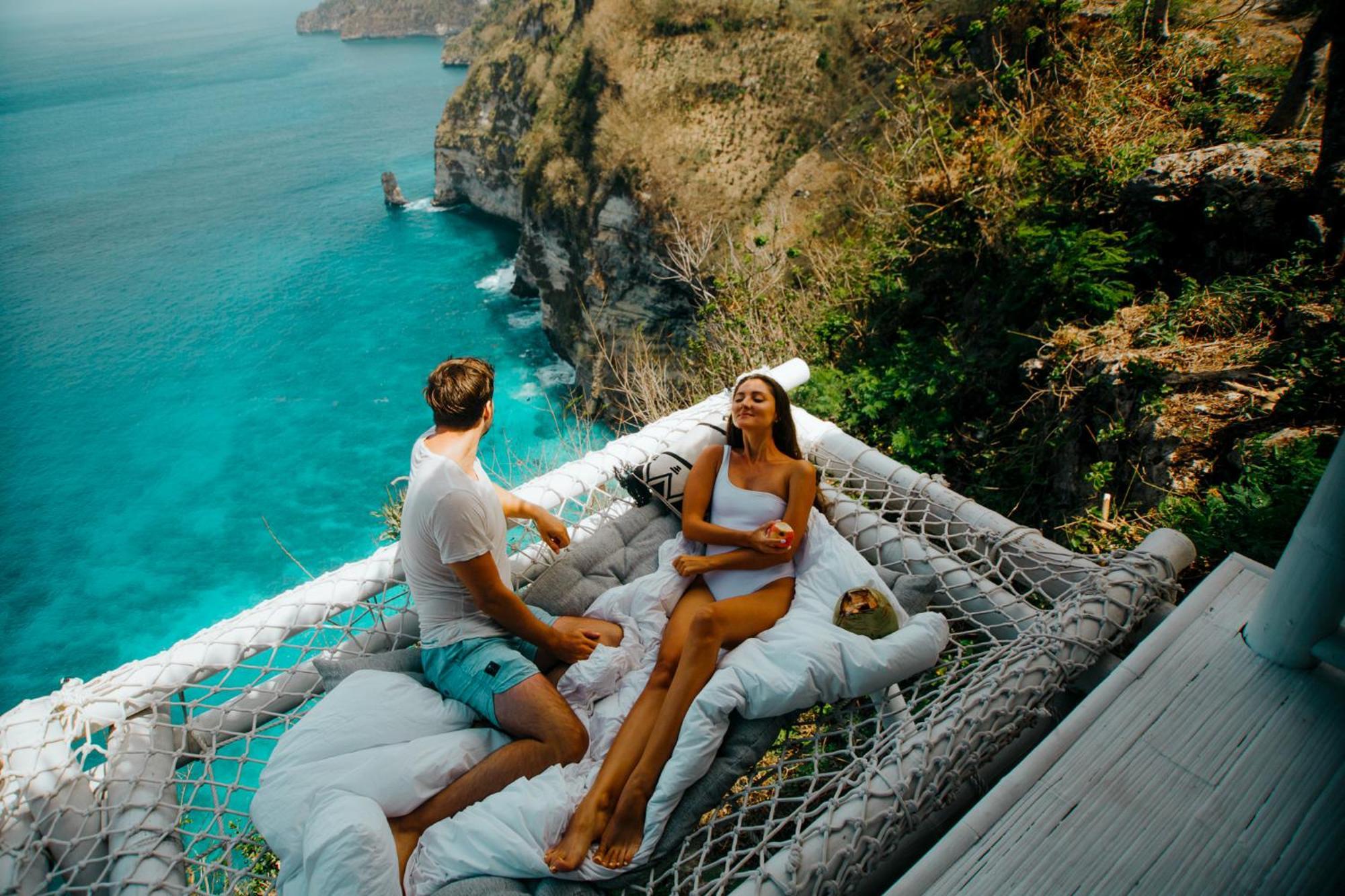 Tropical Glamping Nusa Penida Diamond Beach - Cliff Side Edge Polilit Kültér fotó
